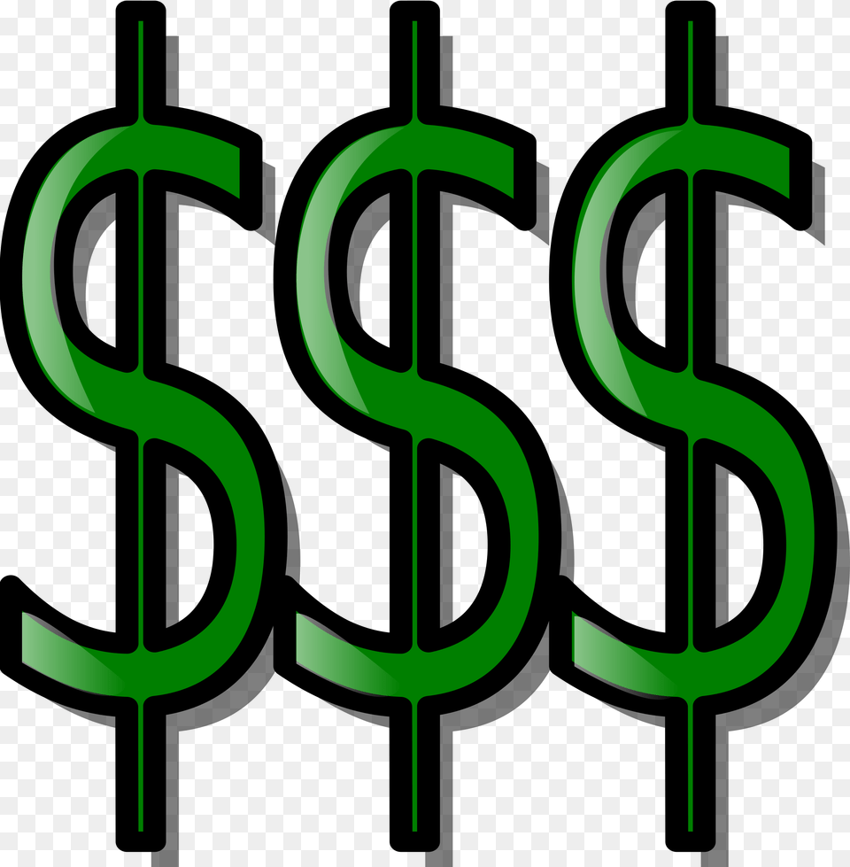 Money Clip Arts Clipart Dollars, Green, Symbol, Text, Number Free Transparent Png