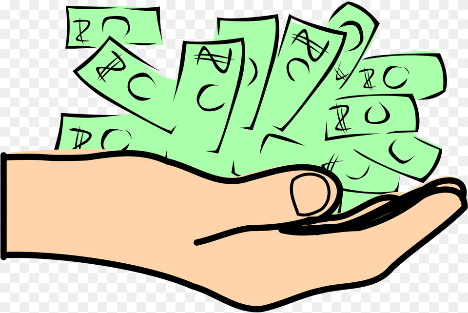 Money Clipart, Body Part, Hand, Person, Text Png
