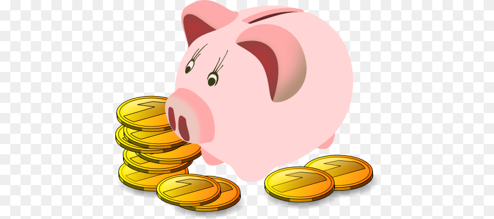 Money Clipart Bank Account, Piggy Bank, Racket, Sport, Ping Pong Png