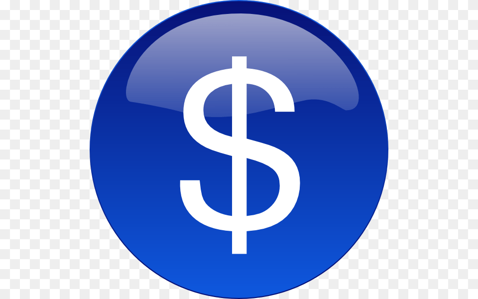 Money Clipart Blue Circle, Symbol, Sign, Electronics, Hardware Free Png