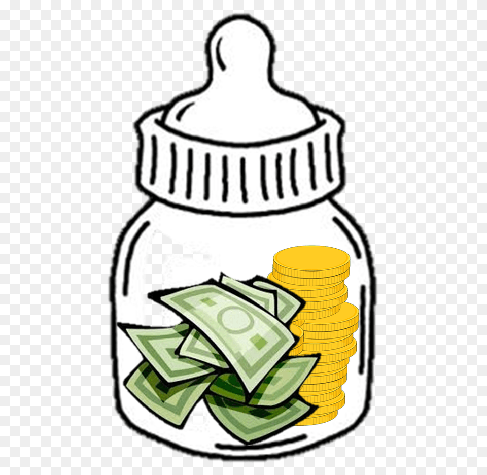 Money Clipart Budget, Jar, Bottle, Ammunition, Grenade Png Image