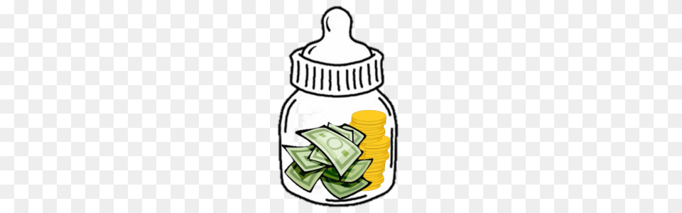 Money Clipart Child, Jar, Bottle Free Png Download