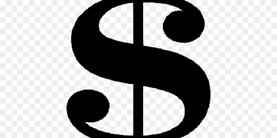 Money Clipart Dollar Sign, Gray Free Png