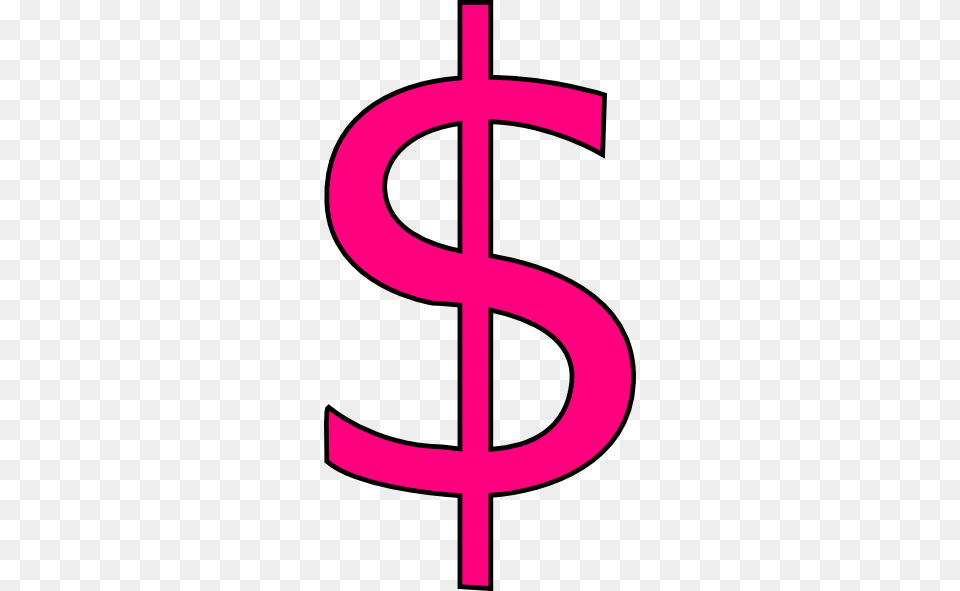Money Clipart Pink, Cross, Symbol, Logo, Text Free Png