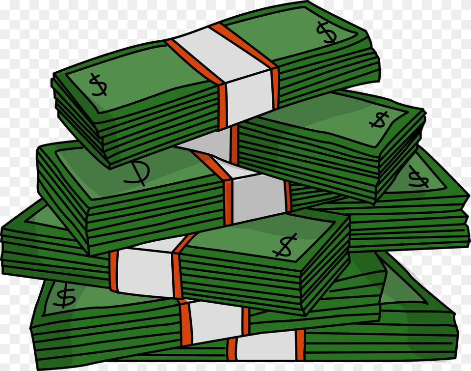 Money Clipart Stack Clip Art Transparent Money Clipart, Green, Bulldozer, Machine Png