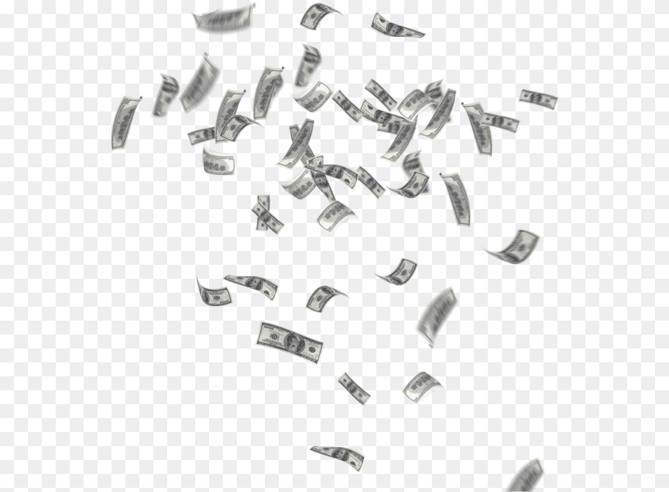 Money Cloud Picsart Flying Paper, Person Free Png Download