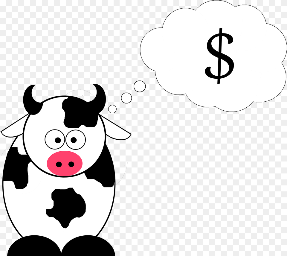 Money Cow Dead Cow Cartoon, Face, Head, Person, Baby Png Image