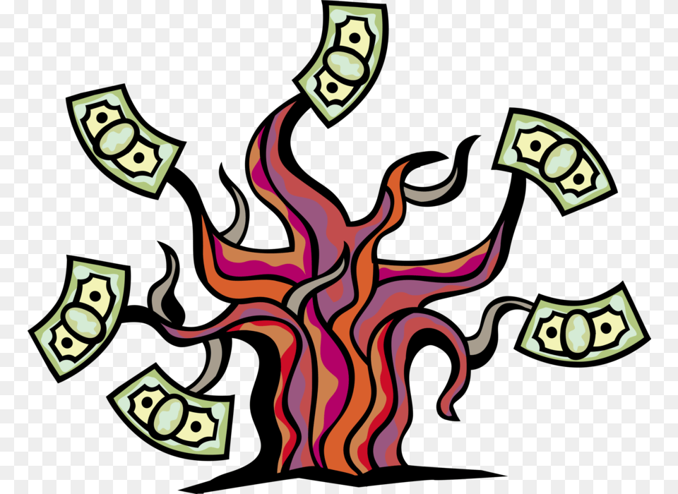 Money Doesnt Grow On Trees Money Tree, Art Free Transparent Png