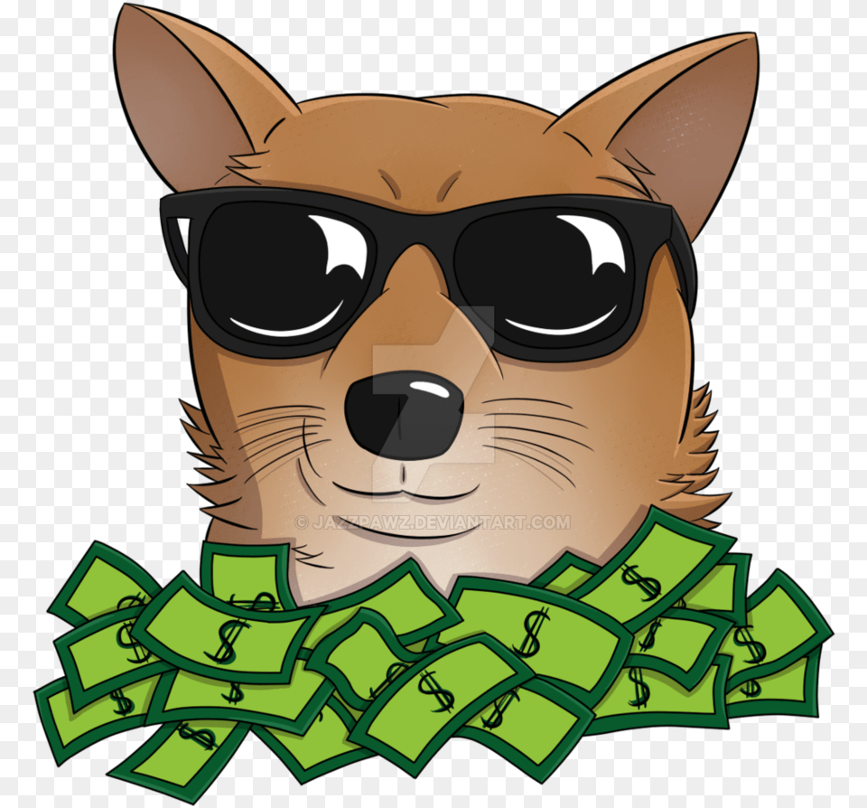 Money Doge Twitch Emote, Accessories, Sunglasses, Baby, Person Png Image