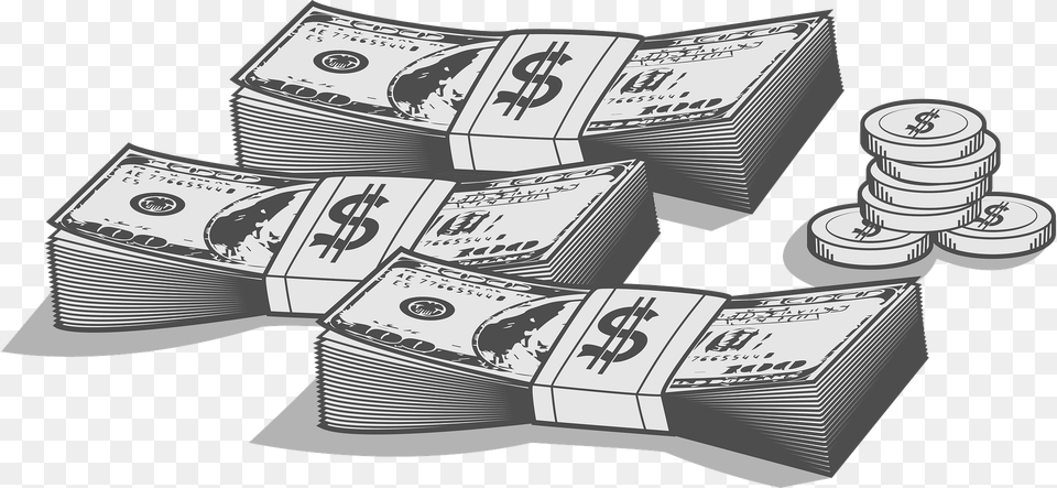 Money Dollar Bills Clipart, Text Png