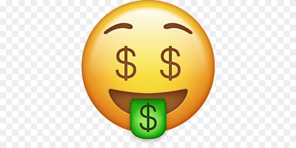 Money Emoji Icon Emoji, Sphere, Text, Symbol, Astronomy Png Image