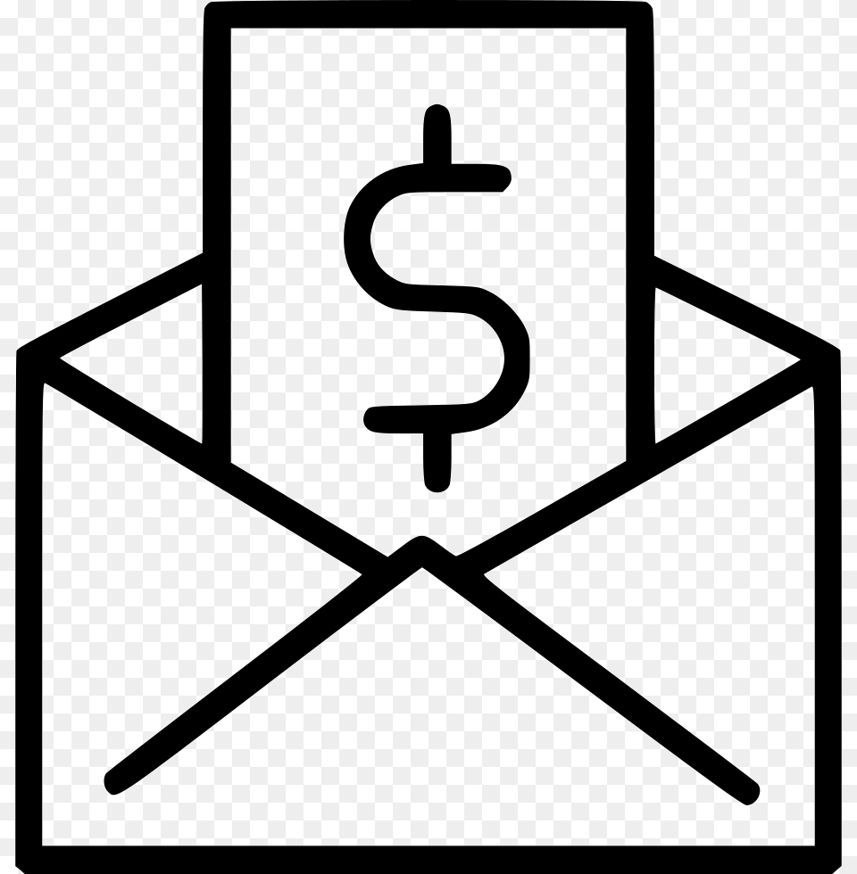 Money Envelope Dollar Sign Envelope With Money Sign, Mail, Text Png