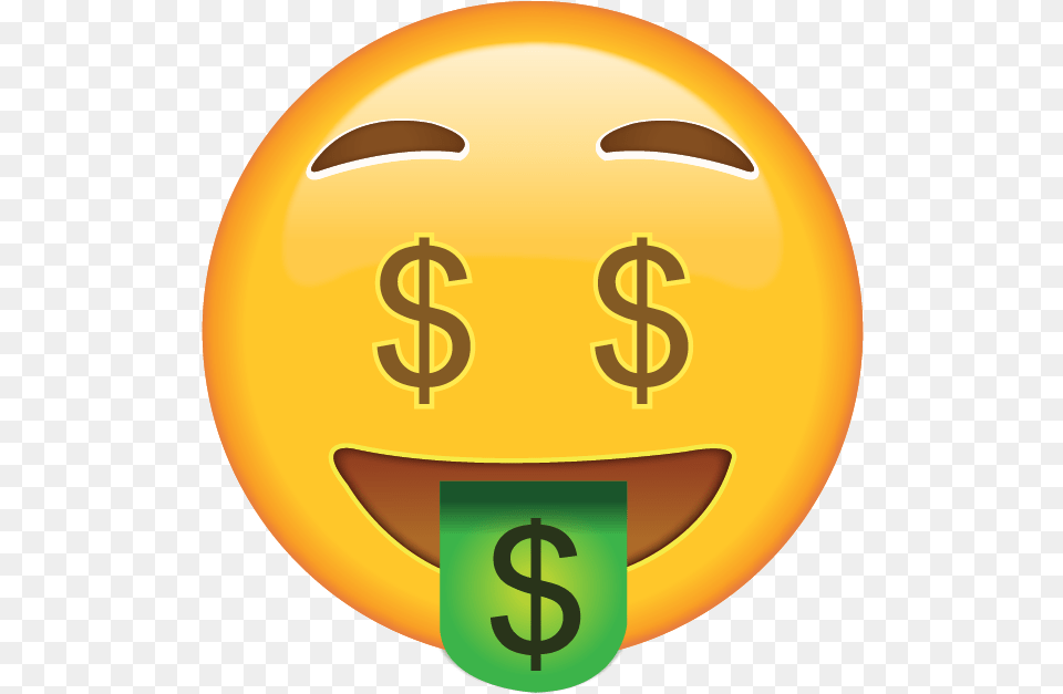 Money Face Emoji, Nature, Outdoors, Sky, Sphere Free Png