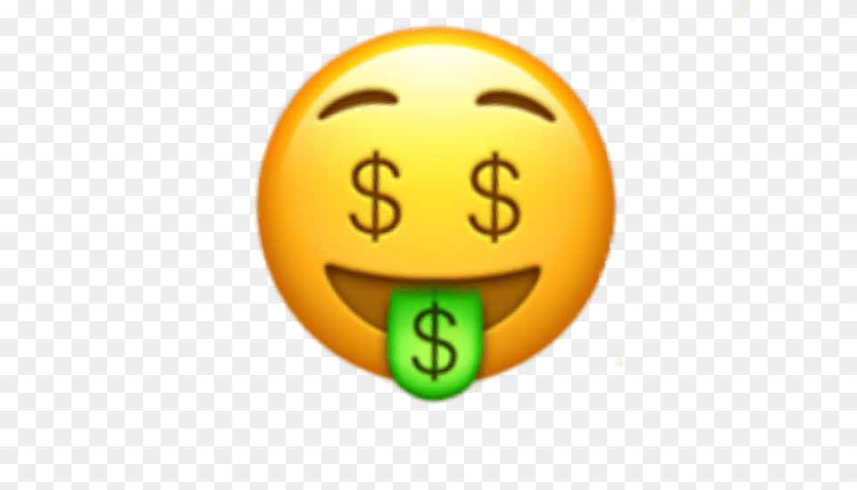 Money Face Emoji Moneyeyes Eyes Iphone Sticker Money Face Emoji, Sphere, Nature, Outdoors, Sky Png