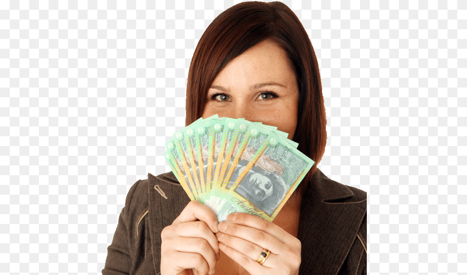 Money For Car Hand Holding Australian Dollars, Adult, Person, Woman, Female Png