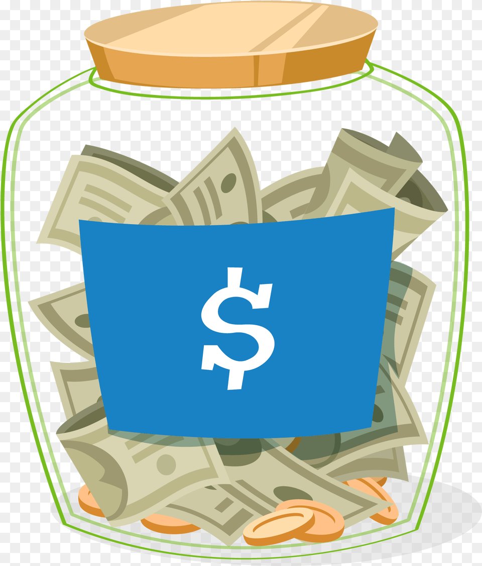 Money For Teacher Clipart Graphic Stock Money Clipart Saving Money Clip Art, Jar Png Image