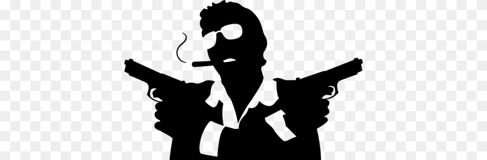Money Gangster Stencils Pictures To Pin Mafia Gangster, Gray Free Transparent Png