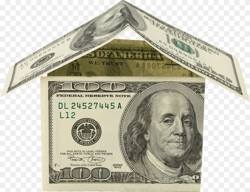 Money House Dollars, Adult, Male, Man, Person Free Png