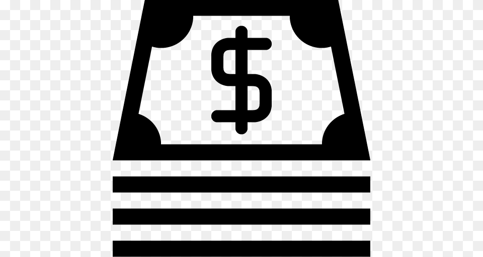 Money Icon, Gray Free Png