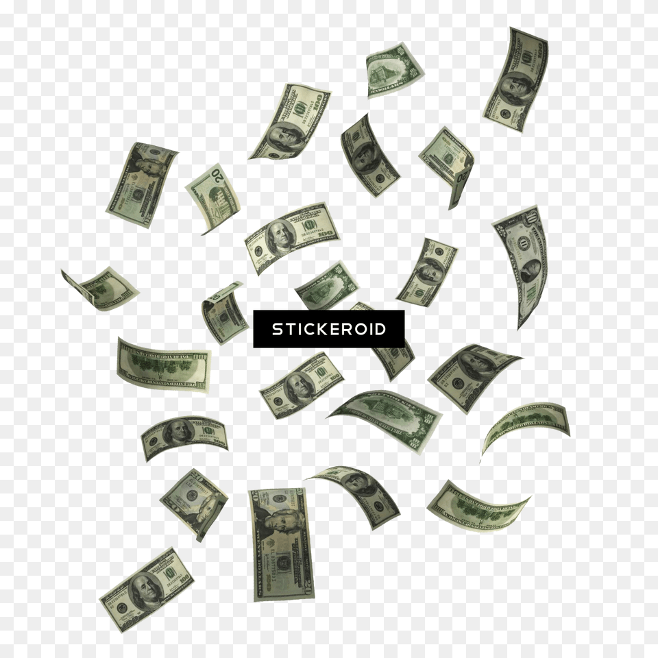 Money In Hand Falling Money Rain Transparent Background, Dollar, Tape, Person Free Png