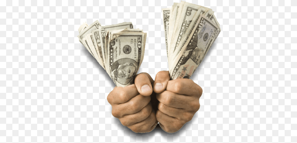 Money In Hand Hand With Money, Dollar Png