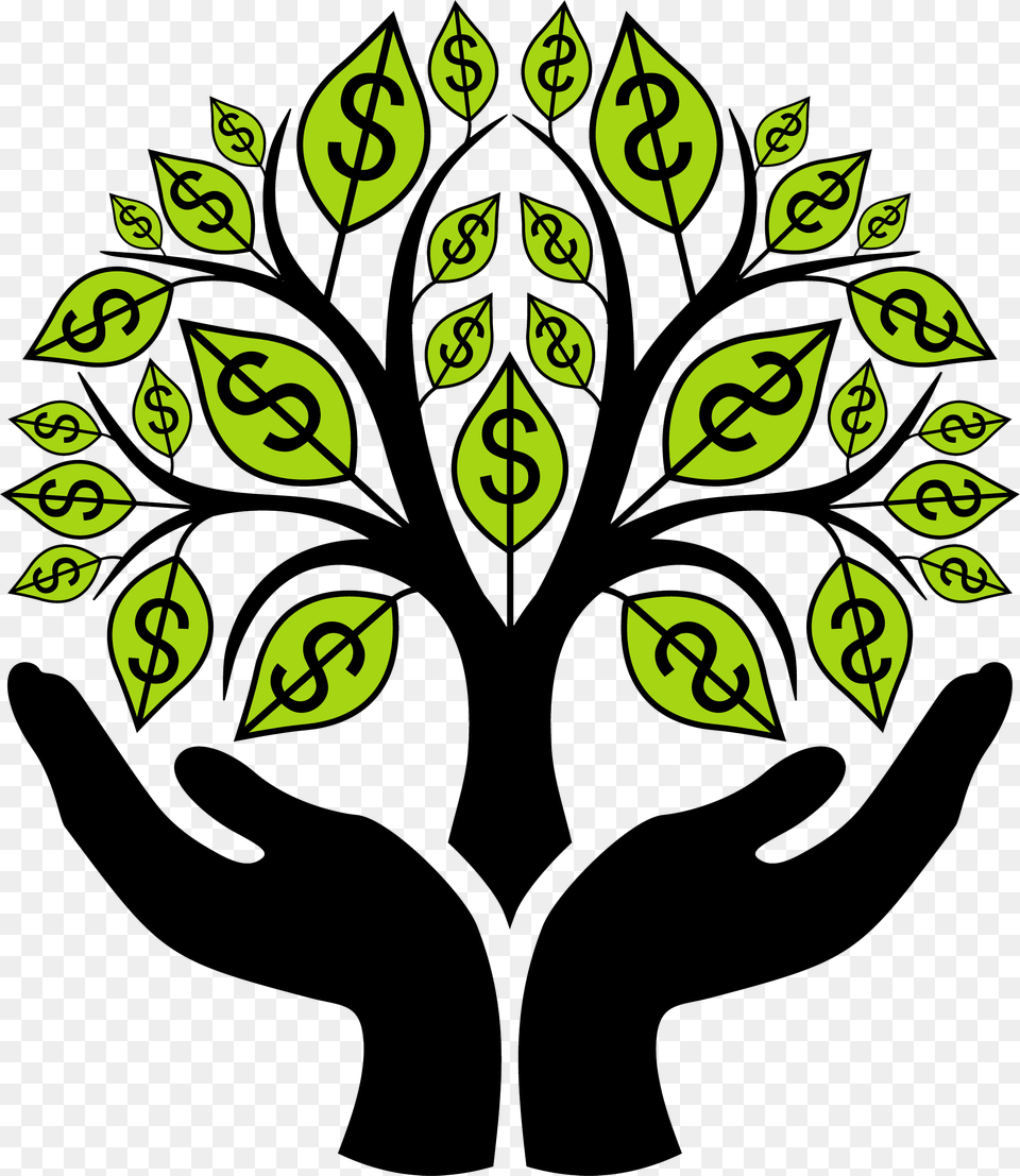 Money In The Air Clipart Jpg Royalty Stock Finance Clipart Money Tree, Leaf, Plant, Art, Pattern Png Image