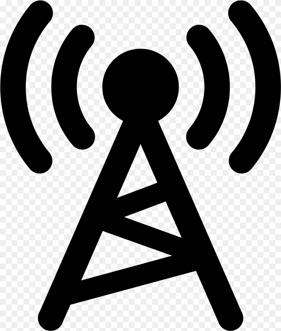 Money Network Clipart Radio Tower Icon Cell Tower Icon, Gray Free Png