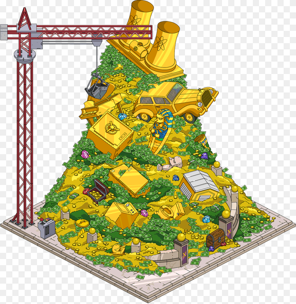 Money Pile Simpsons Tapped Out Money Mountain, Christmas, Christmas Decorations, Festival, Christmas Tree Free Png