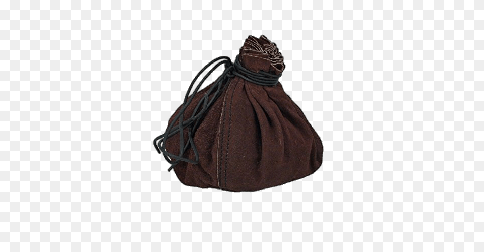 Money Pouch With Black Leather Strings, Clothing, Fleece, Velvet, Fashion Png