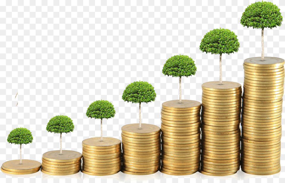 Money Saving Money, Plant, Potted Plant, Coin, Can Free Png