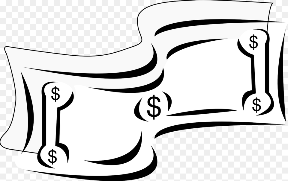 Money Sign Clip Art Black And White The Wig Galleries, Text, Bathing Free Png