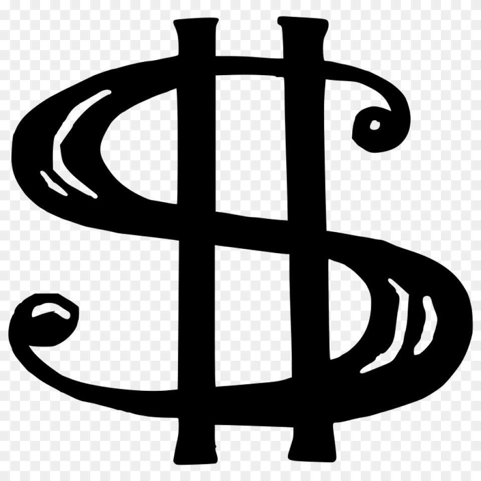 Money Sign Clip Art Thank You Clipart, Gray Png Image