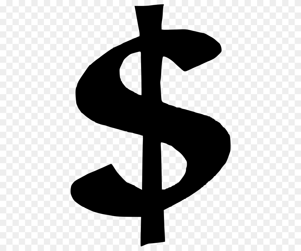 Money Sign Clipart, Gray Png Image