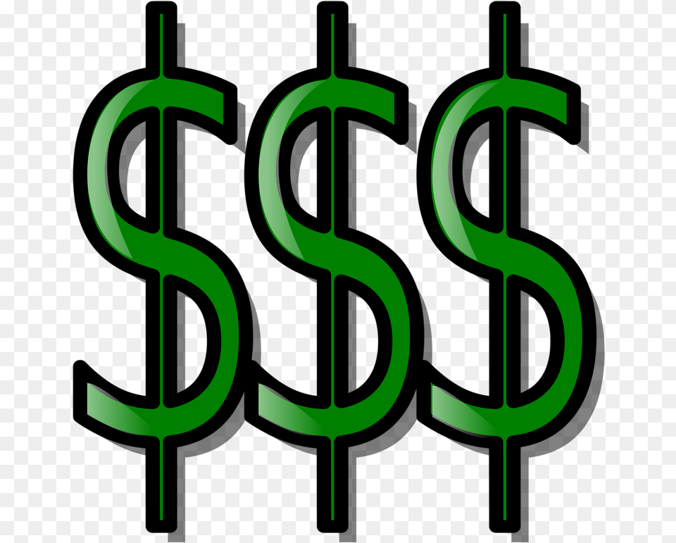 Money Signs Group With Money Symbols, Green, Symbol, Text, Number Free Transparent Png
