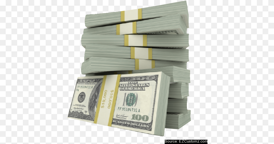 Money Stack Stack Of Money, Dollar, Business Card, Paper, Text Png