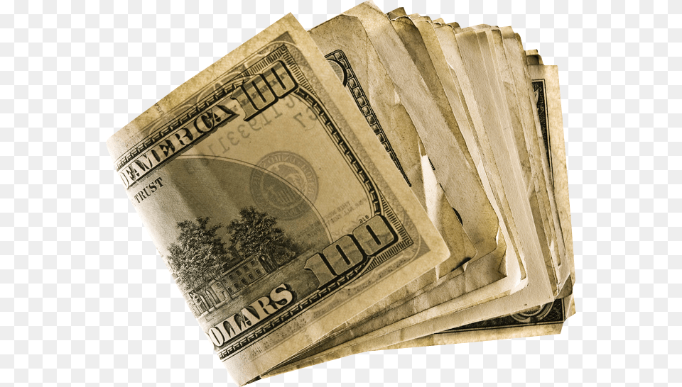Money Stacks Transparent 100 Dollar Bill Back Png Image