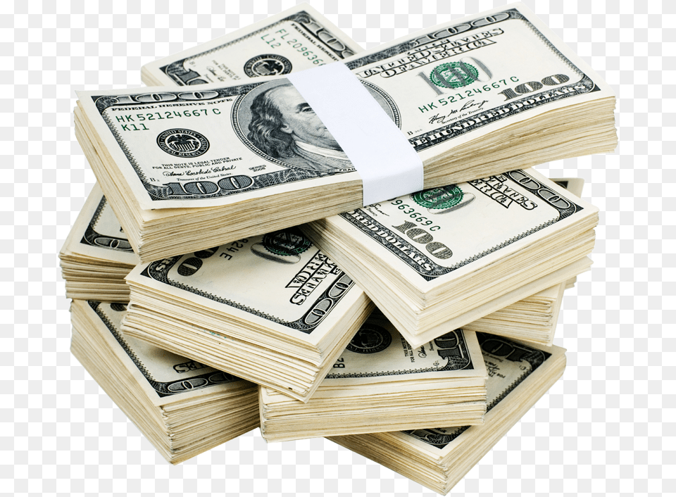 Money Stacks White Background, Dollar, Adult, Female, Person Png