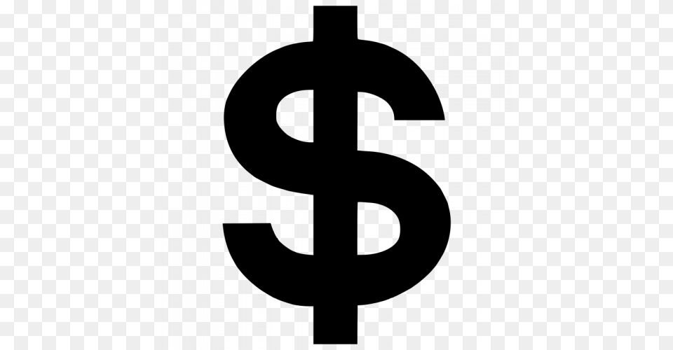 Money Symbol Clipart Black Dollar Sign, Gray Png Image