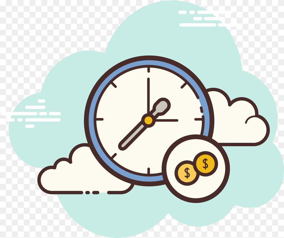 Money Time Icon Youtube Icon, Analog Clock, Clock, Device, Grass Free Png Download