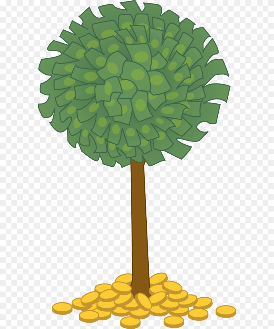 Money Tree By Colormist Freeuse Money Tree Clipart Transparent, Plant, Green, Flower, Leaf Free Png