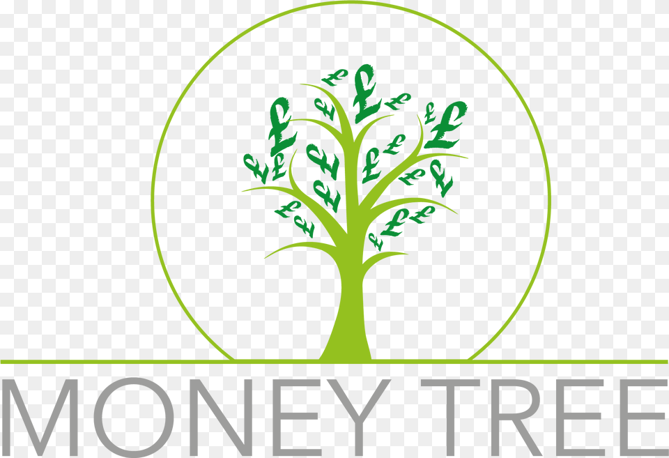 Money Tree Limited Money Tree Logo, Green, Leaf, Plant, Pattern Png Image