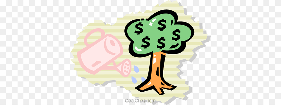 Money Tree Royalty Vector Clip Art Illustration, Recycling Symbol, Symbol Png