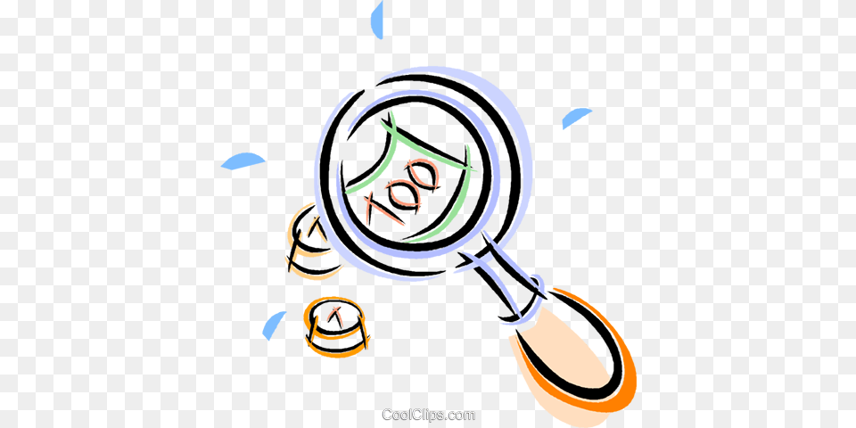 Money Under The Magnifying Glass Royalty Free Vector Clip Art, Person Png Image