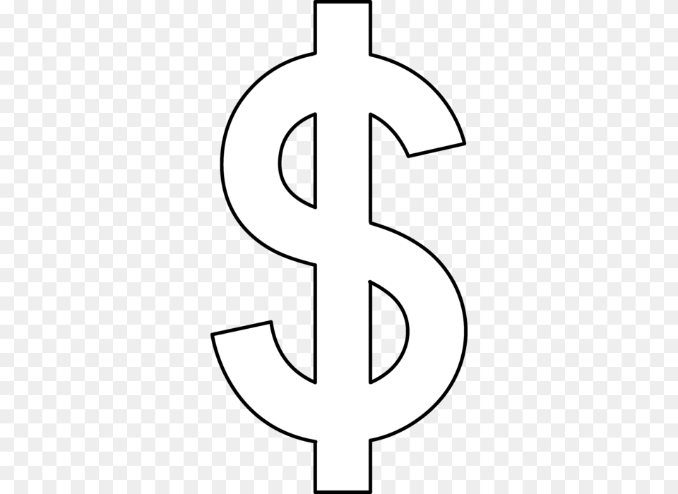 Money Us Dollar Lineart Clip Art, Symbol, Text Png