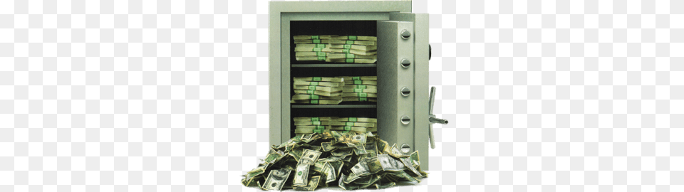 Money Vault Dollars Spilling Out Free Transparent Png