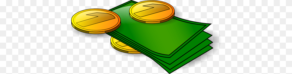 Money Vector Image, Disk, Green, Gold, Text Free Png Download