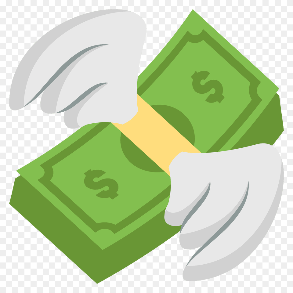 Money With Wings Emoji Clipart, Clothing, Glove Png