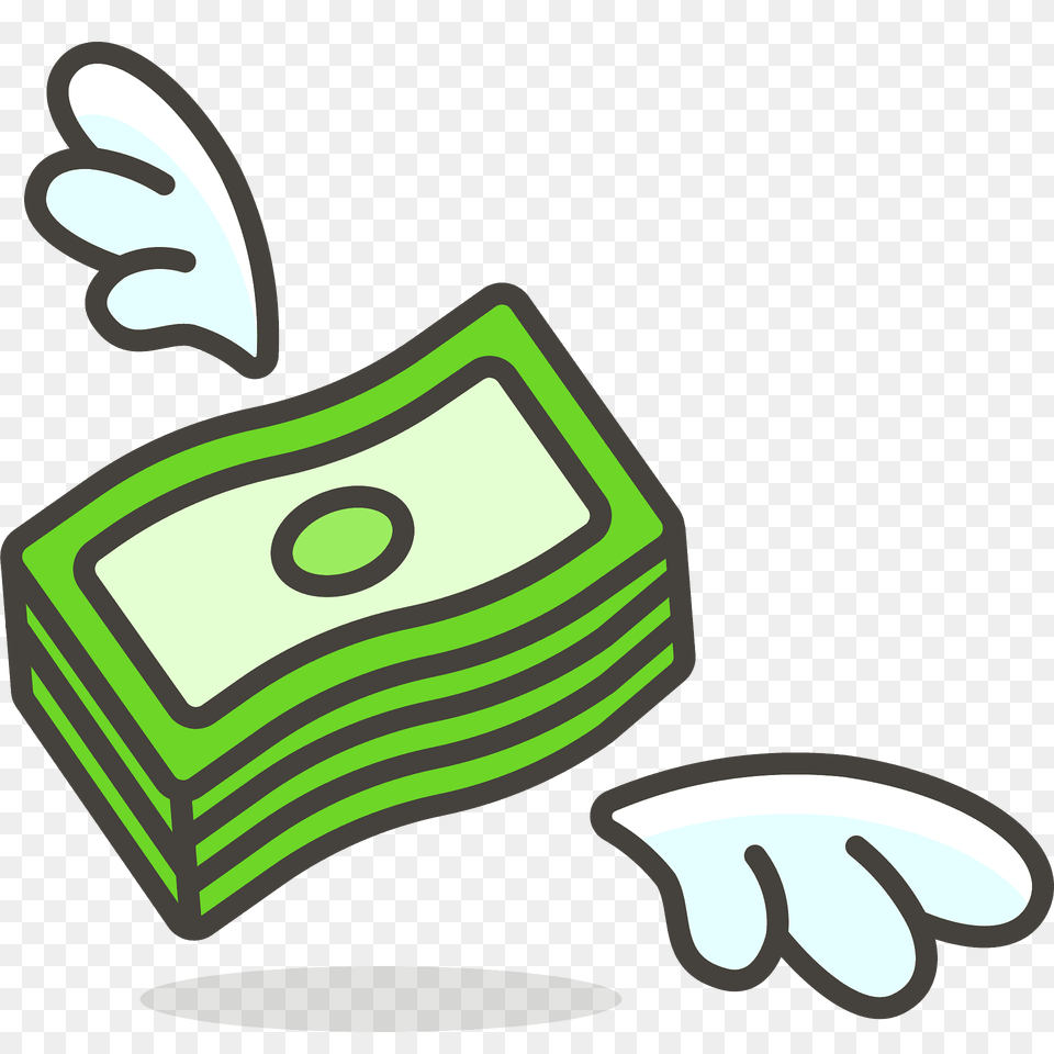 Money With Wings Emoji Clipart Png Image