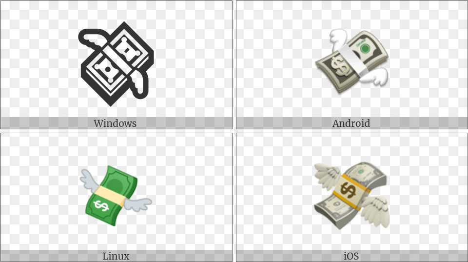 Money With Wings On Various Operating Systems Graphic Design, Animal, Bird Free Png