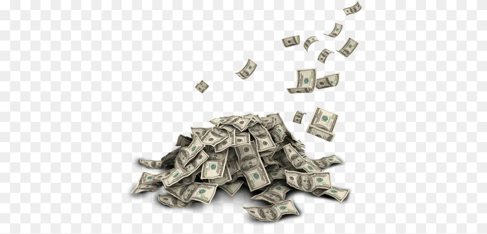 Moneypile Pile Of Money, Dollar, Crib, Furniture, Infant Bed Png Image